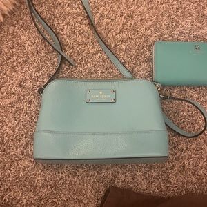 Limited Edition Teal Kate Spade Purse and Wallet Set
